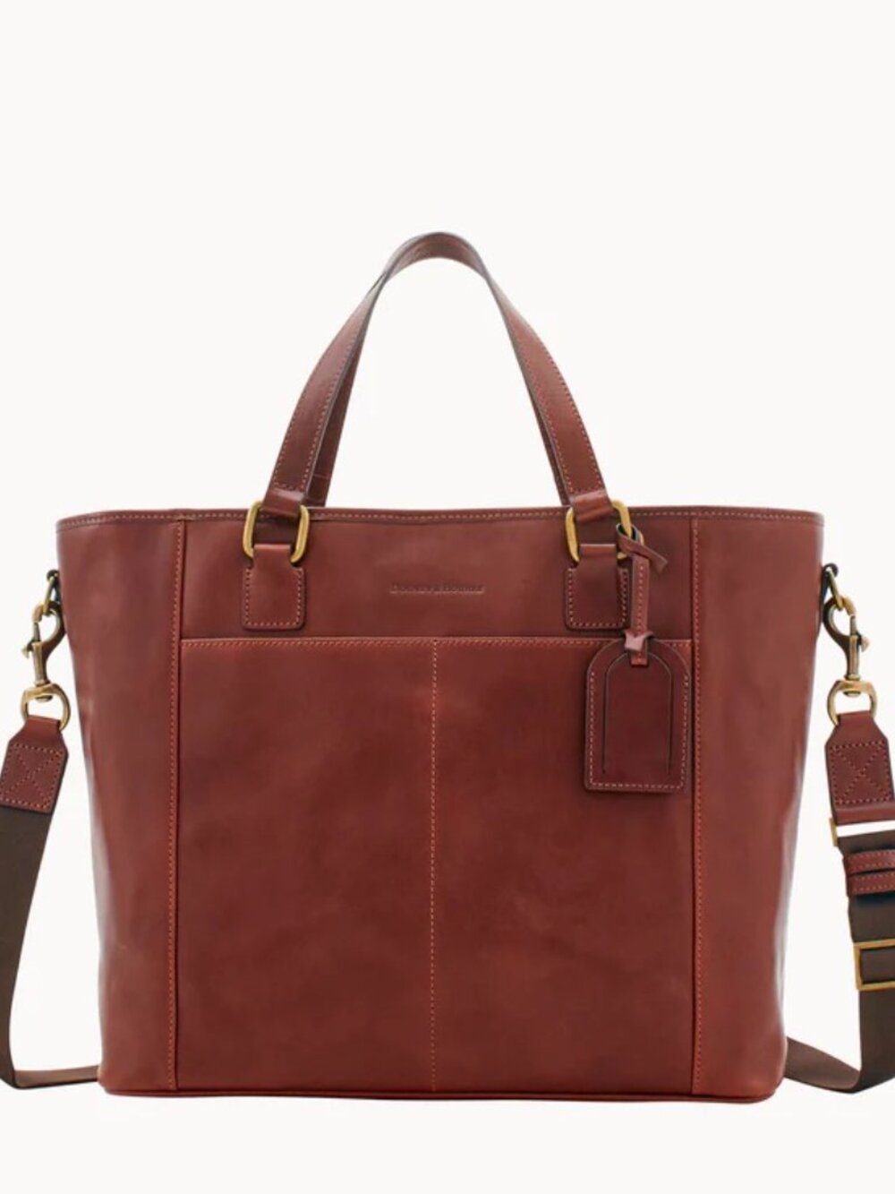 NWT Dooney & Bourke Florentine Newport Tote in Chesnut